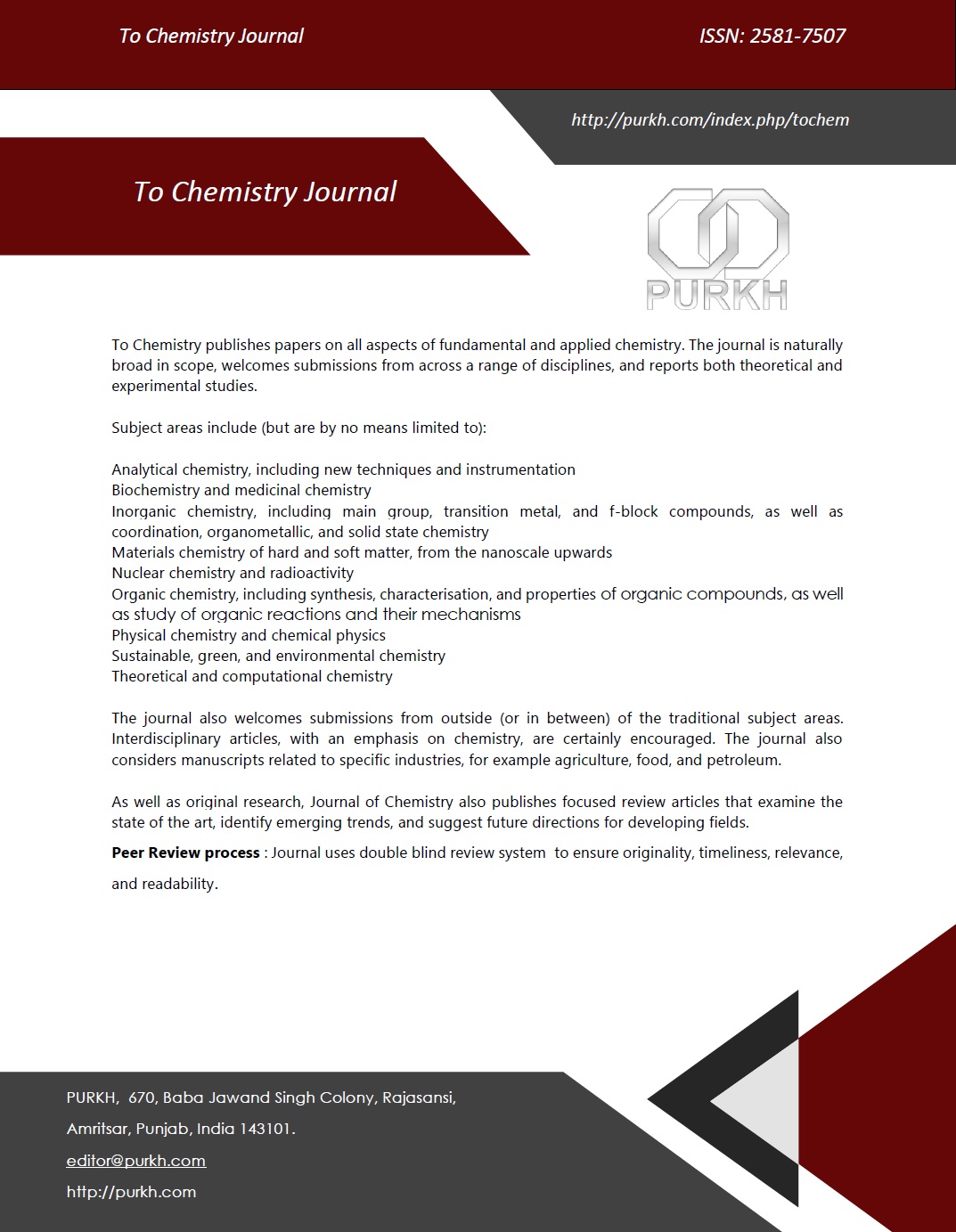 To Chemistry Journal